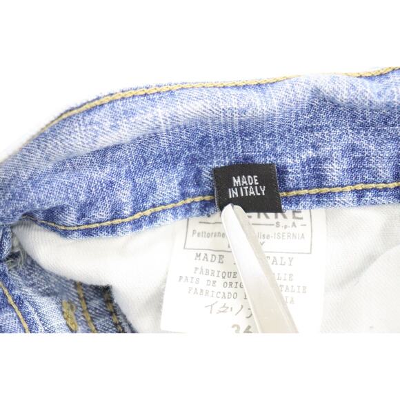 Dolce and Gabbana Jeans Men Distressed Blue Flags Size 36 W34 L 28.5 Soccer? - Picture 16 of 16